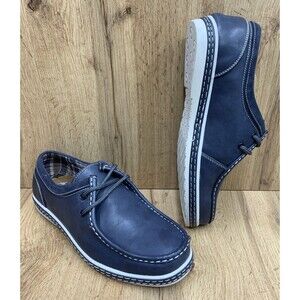 Jeair Men’s Loafers Leather Moccasins Moc Toe Deck Boat Sneaker Shoes Size 7